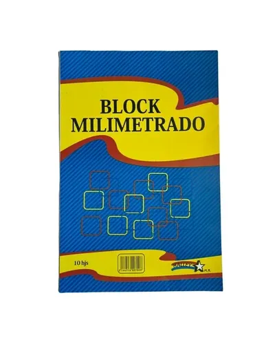 Block Milimetrado Halley 10h Azul